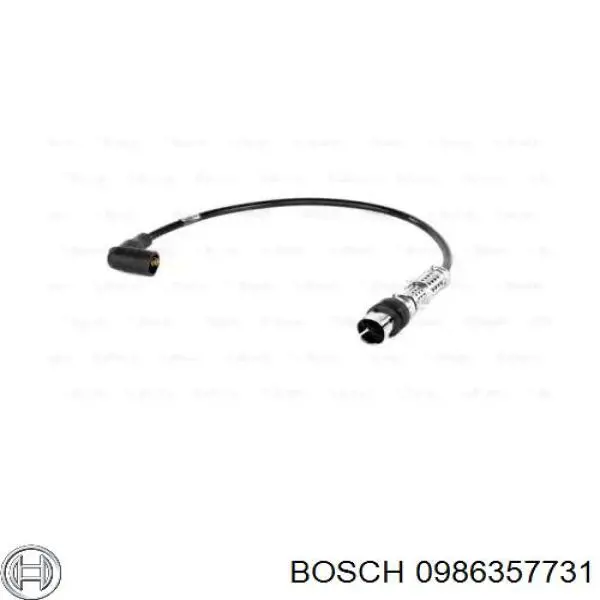 Провод высоковольтный, цилиндр №3 Bosch 0986357731
