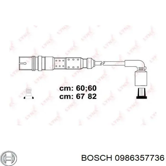 Высоковольтные провода 0986357736 Bosch