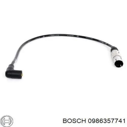 0986357741 Bosch fio de alta voltagem, cilindro no. 2