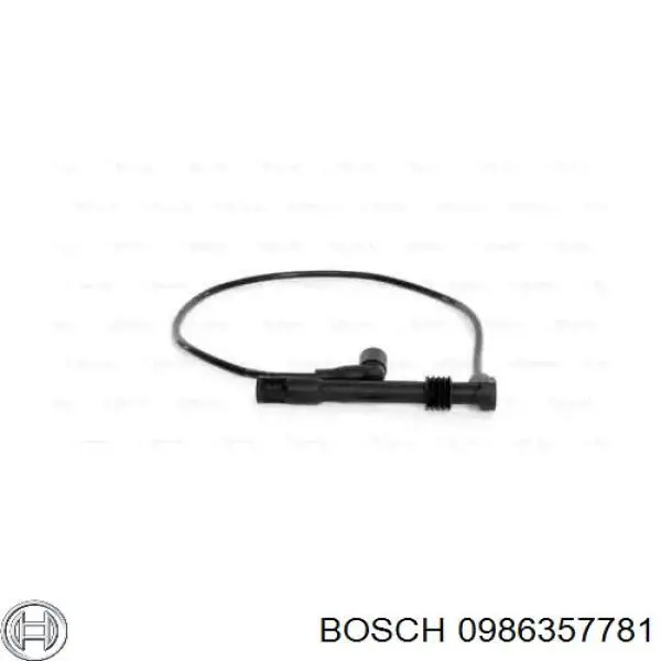0986357781 Bosch fio de alta voltagem, cilindro no. 1