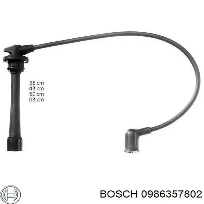 0986357802 Bosch высоковольтные провода