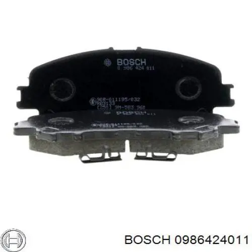 0986424011 Bosch Колодки передние