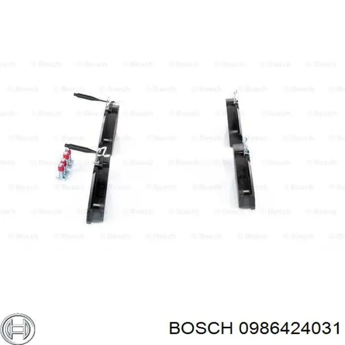 0 986 424 031 Bosch передние тормозные колодки