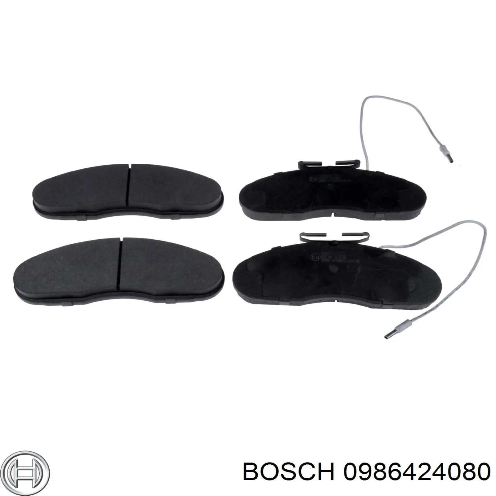 Передние тормозные колодки 0986424080 Bosch