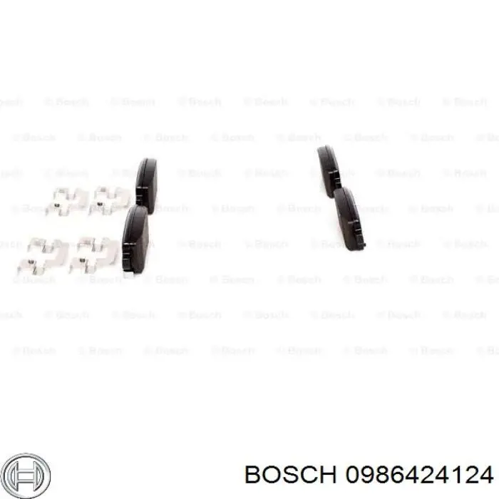Колодки гальмові задні, дискові 0986424124 Bosch