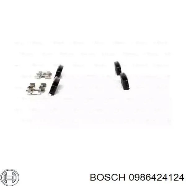 Колодки гальмові задні, дискові 0986424124 Bosch