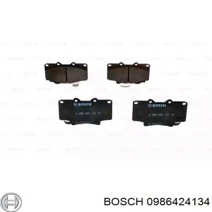 Передние тормозные колодки 0986424134 Bosch