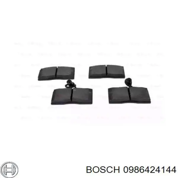 Pastillas de freno delanteras 0986424144 Bosch