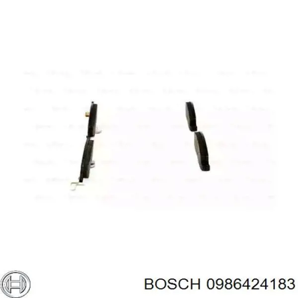 0 986 424 183 Bosch передние тормозные колодки