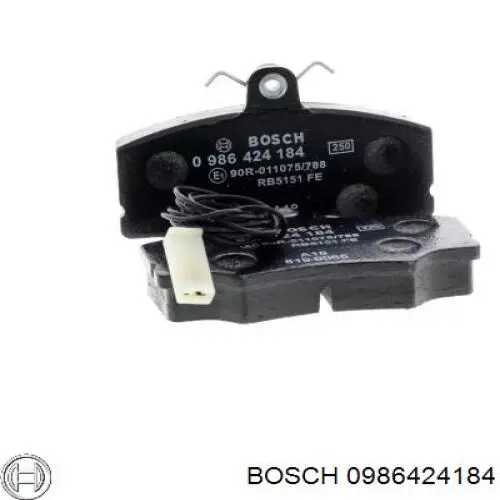 Передние тормозные колодки 0986424184 Bosch