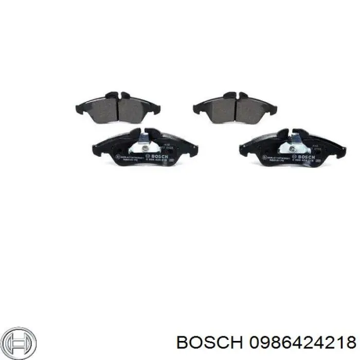 Pastillas de freno delanteras 0986424218 Bosch
