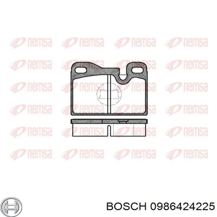 0986424225 Bosch Колодки передние