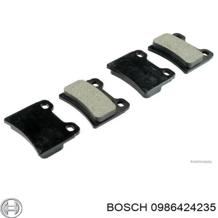 Задние тормозные колодки 0986424235 Bosch