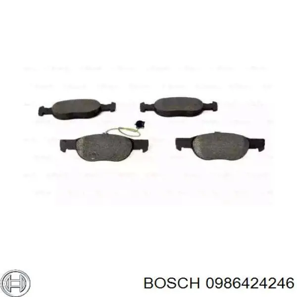 0 986 424 246 Bosch колодки тормозные передние дисковые
