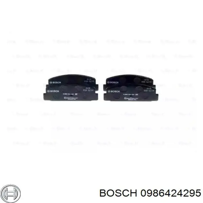 Задние тормозные колодки 0986424295 Bosch