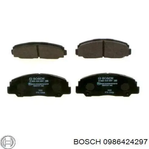 0986424297 Bosch передние тормозные колодки