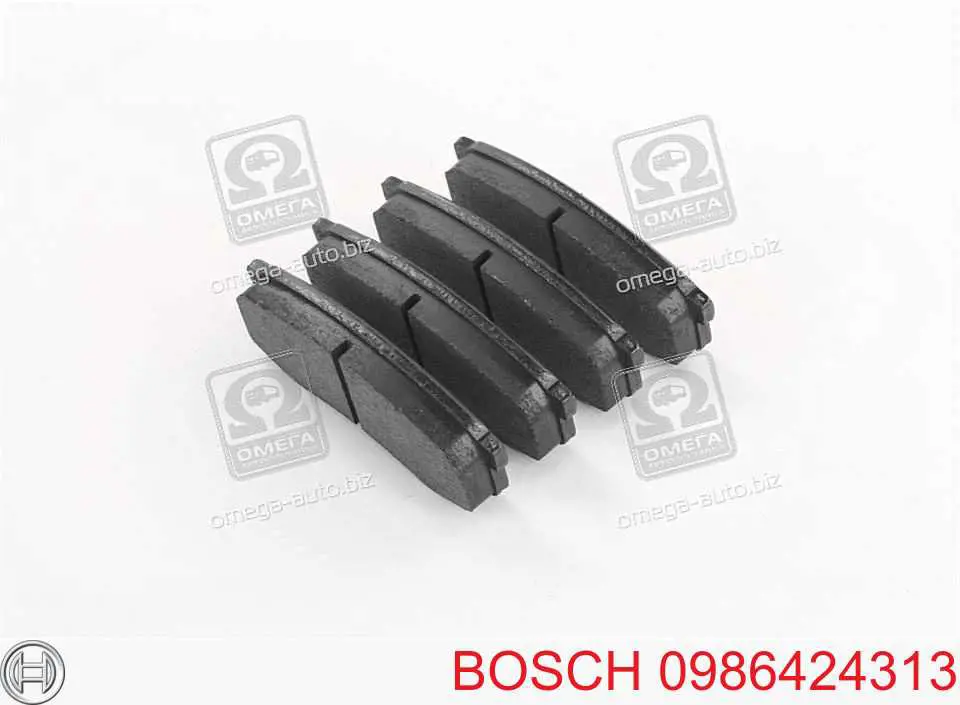 Задние тормозные колодки 0986424313 Bosch