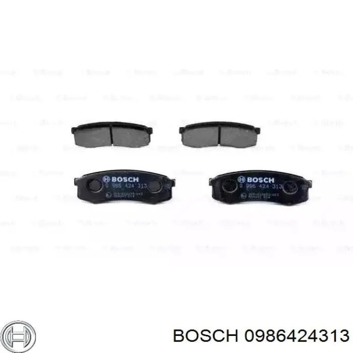 Колодки гальмові задні, дискові 0986424313 Bosch