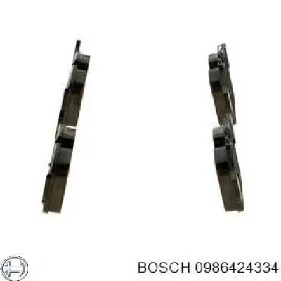 Задние тормозные колодки 0986424334 Bosch