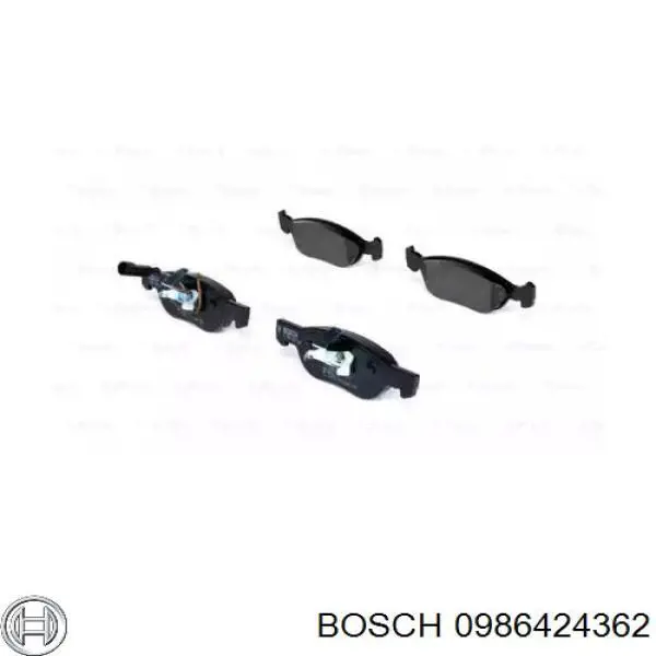 0 986 424 362 Bosch колодки тормозные передние дисковые