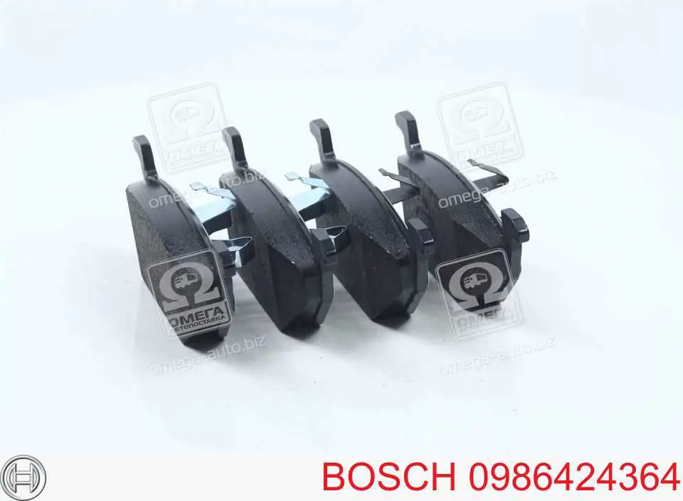 0986424364 Bosch колодки тормозные передние дисковые