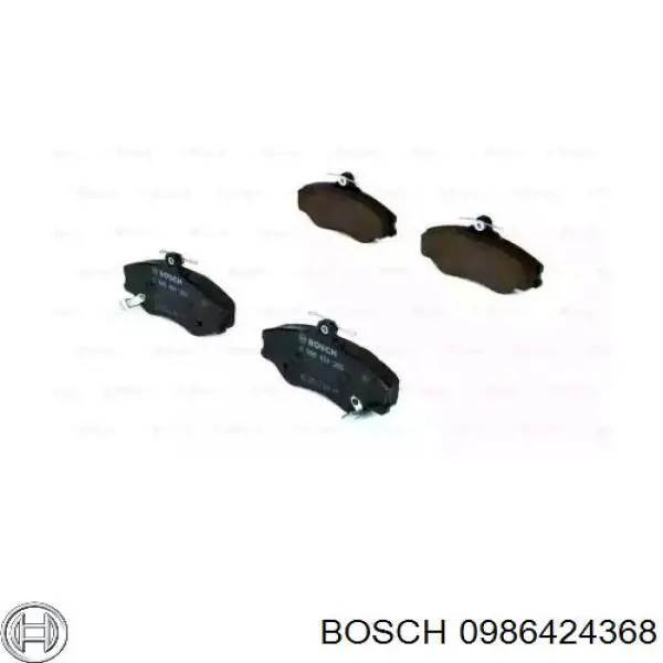 0986424368 Bosch передние тормозные колодки