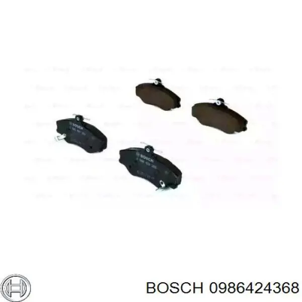 Передние тормозные колодки 0986424368 Bosch