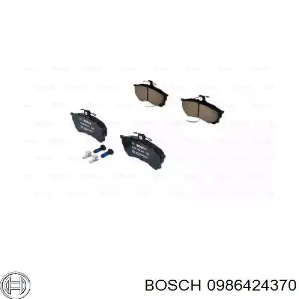 0986424370 Bosch колодки тормозные передние дисковые