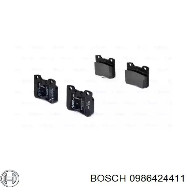 Передние тормозные колодки 0986424411 Bosch