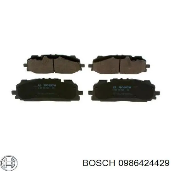 0986424429 Bosch sapatas do freio dianteiras de disco