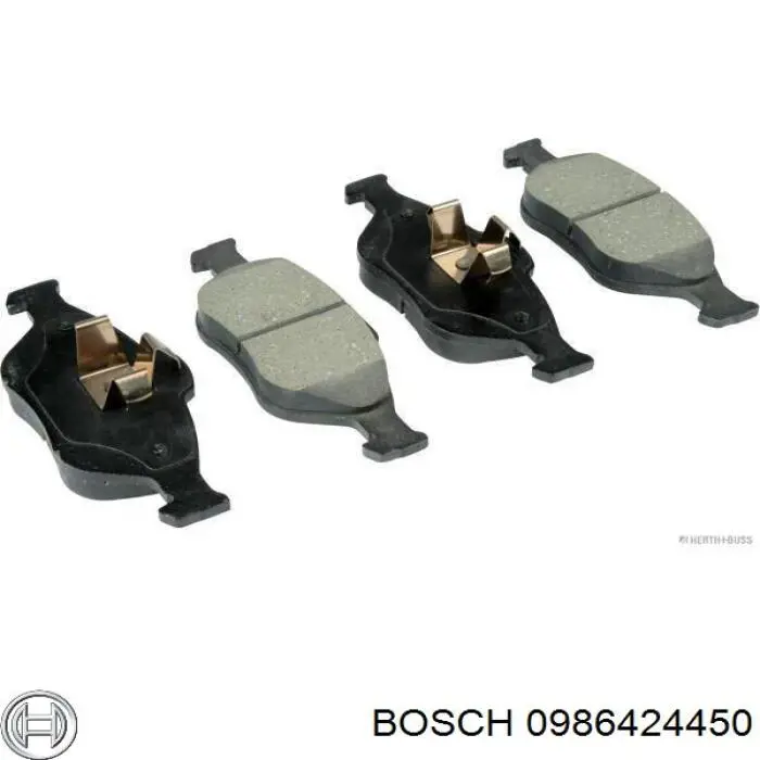 Передние тормозные колодки 0986424450 Bosch