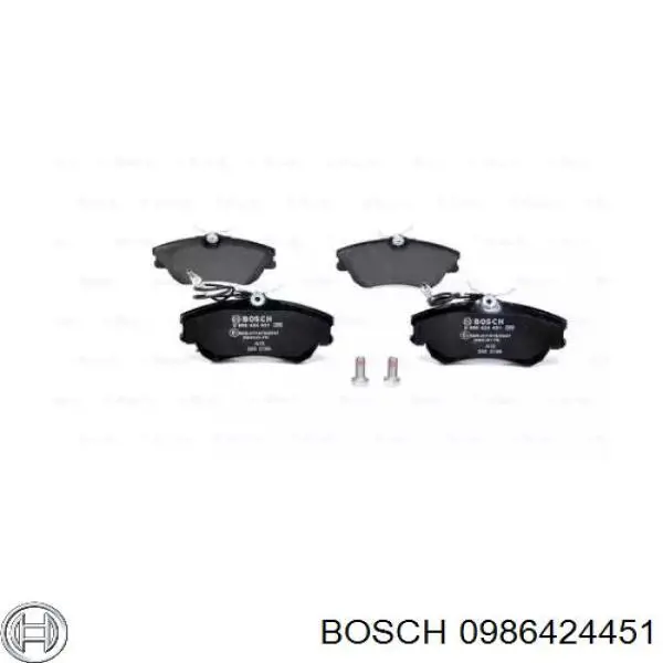 Передние тормозные колодки 0986424451 Bosch