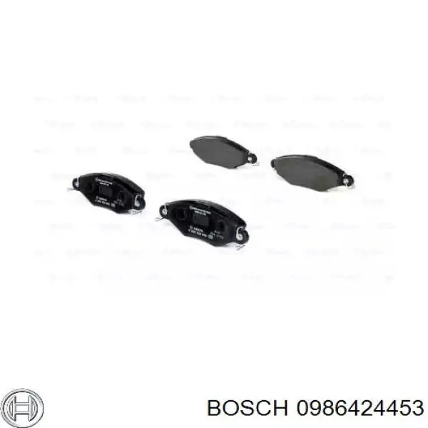 0 986 424 453 Bosch колодки тормозные передние дисковые