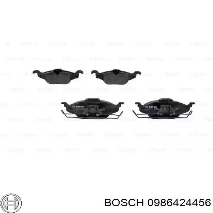 Колодки тормозные передние дисковые Bosch 0986424456