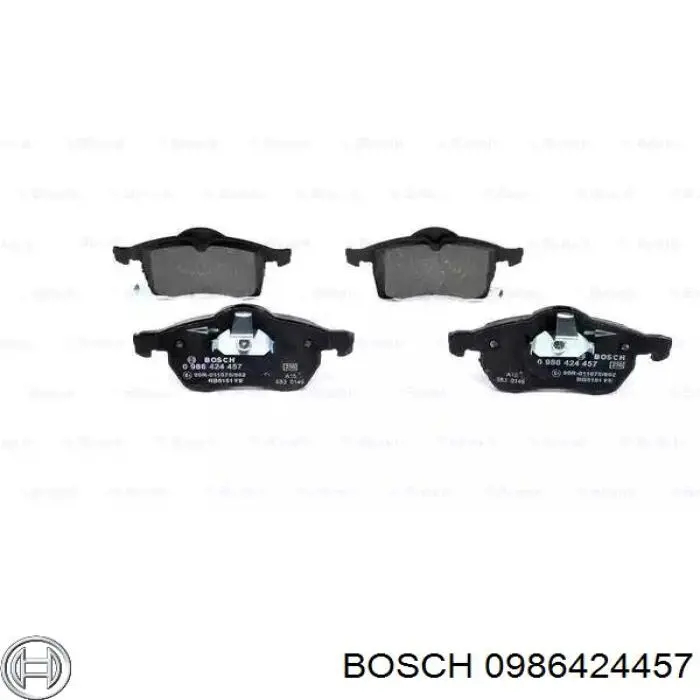 0986424457 Bosch передние тормозные колодки