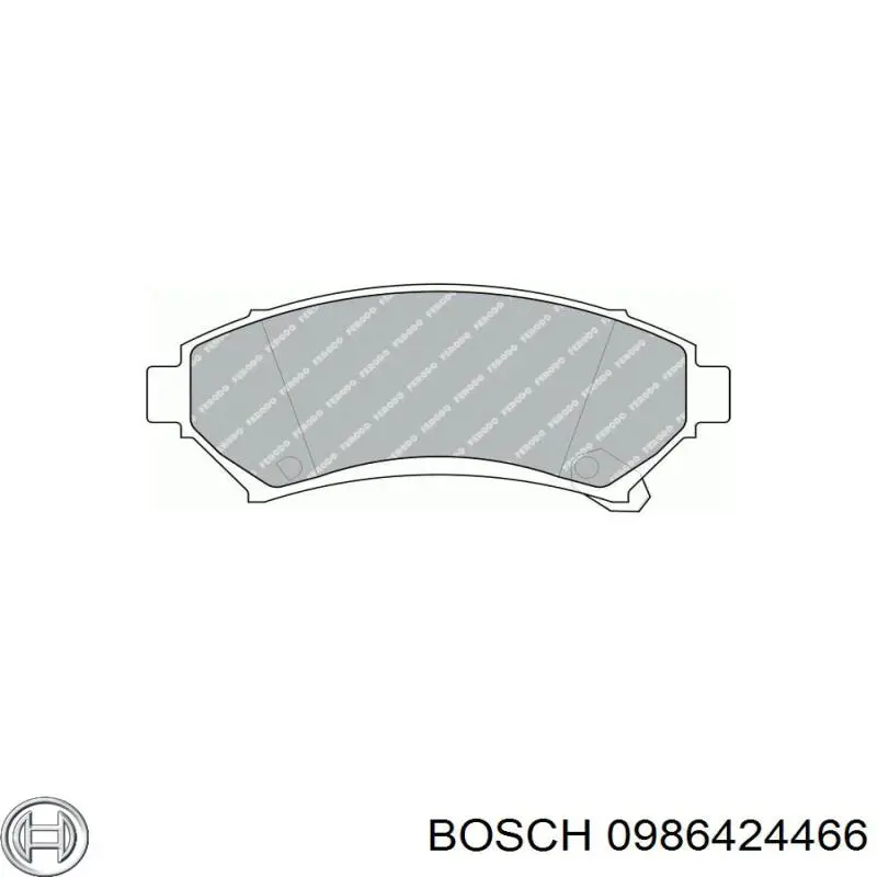 Купить 0986424466 Bosch Колодки тормозные