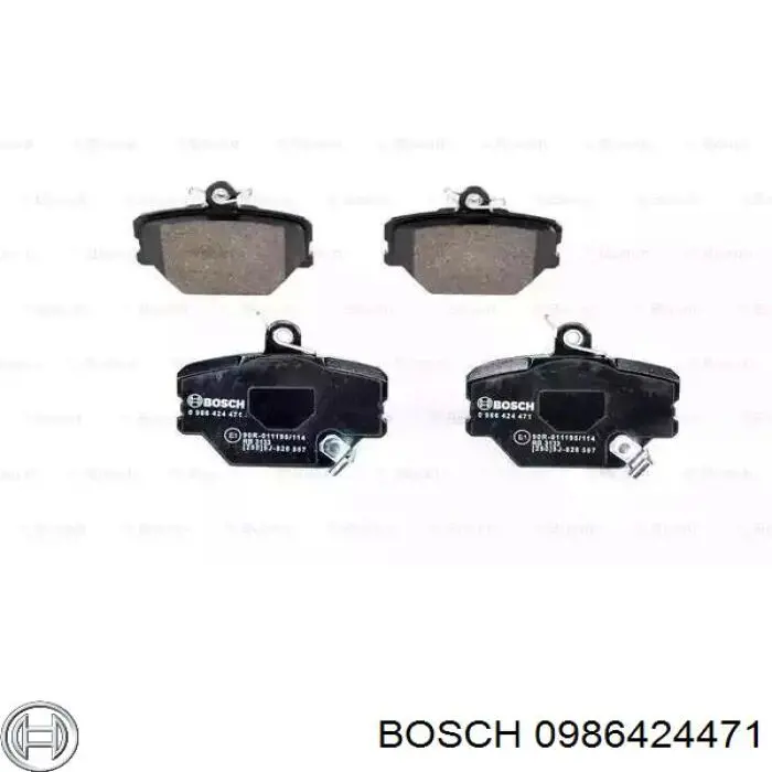 Передние тормозные колодки 0986424471 Bosch