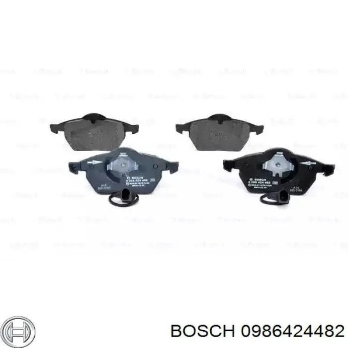 Передние тормозные колодки 0986424482 Bosch