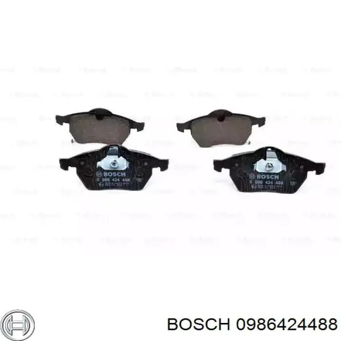 Передние тормозные колодки 0986424488 Bosch