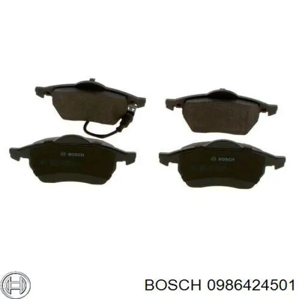 Купить 0986424501 Bosch Колодки тормозные