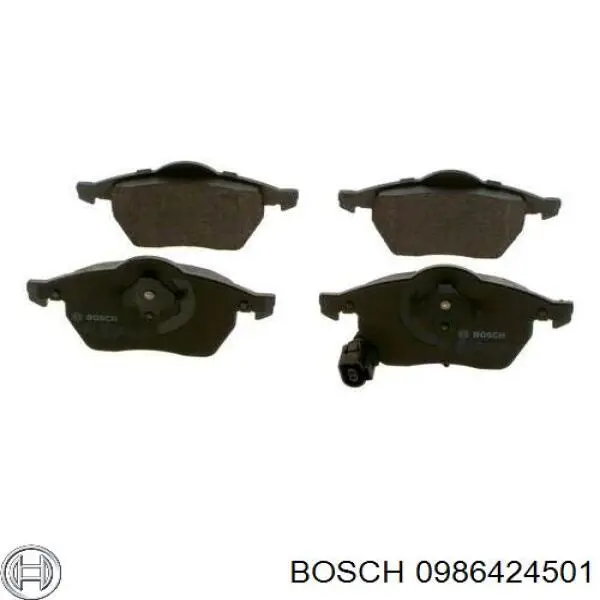 Передние тормозные колодки 0986424501 Bosch