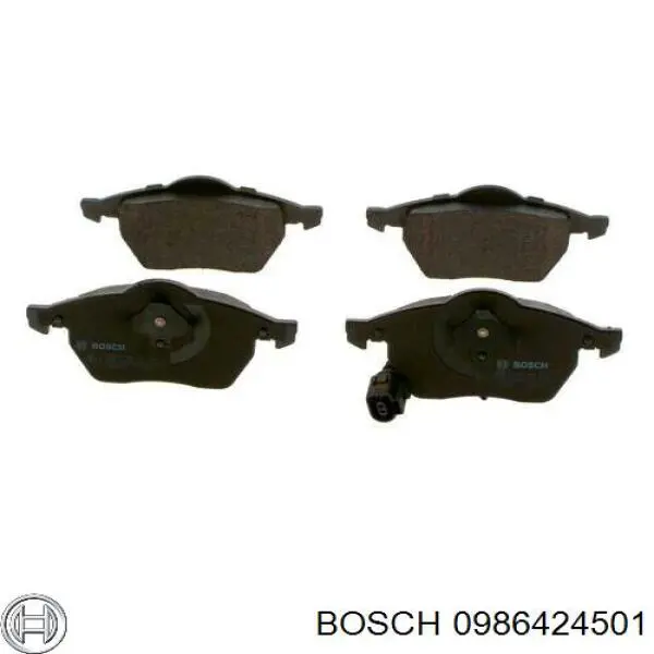 0986424501 Bosch колодки тормозные передние дисковые