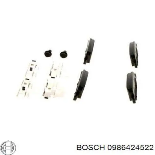 0986424522 Bosch Колодки тормозные дисковые комплект