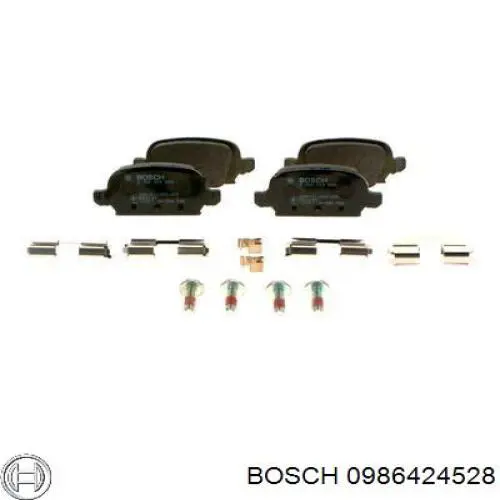 Задние тормозные колодки 0986424528 Bosch