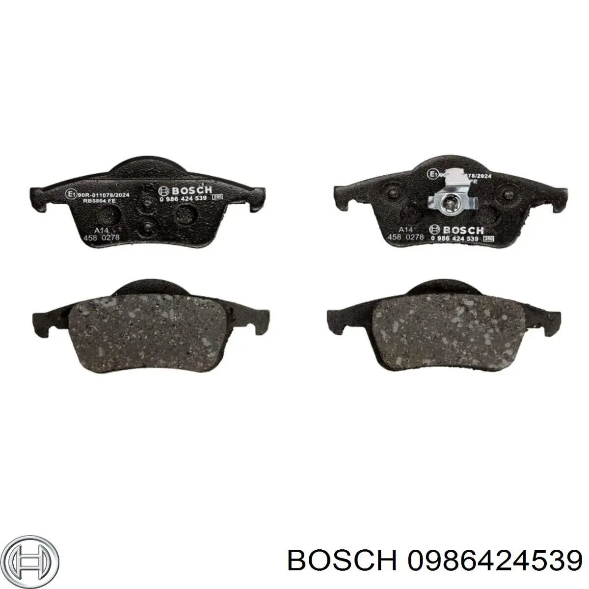 Колодки тормозные задние дисковые Bosch 0986424539