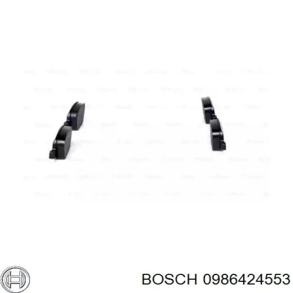 Колодки гальмові задні, дискові 0986424553 Bosch