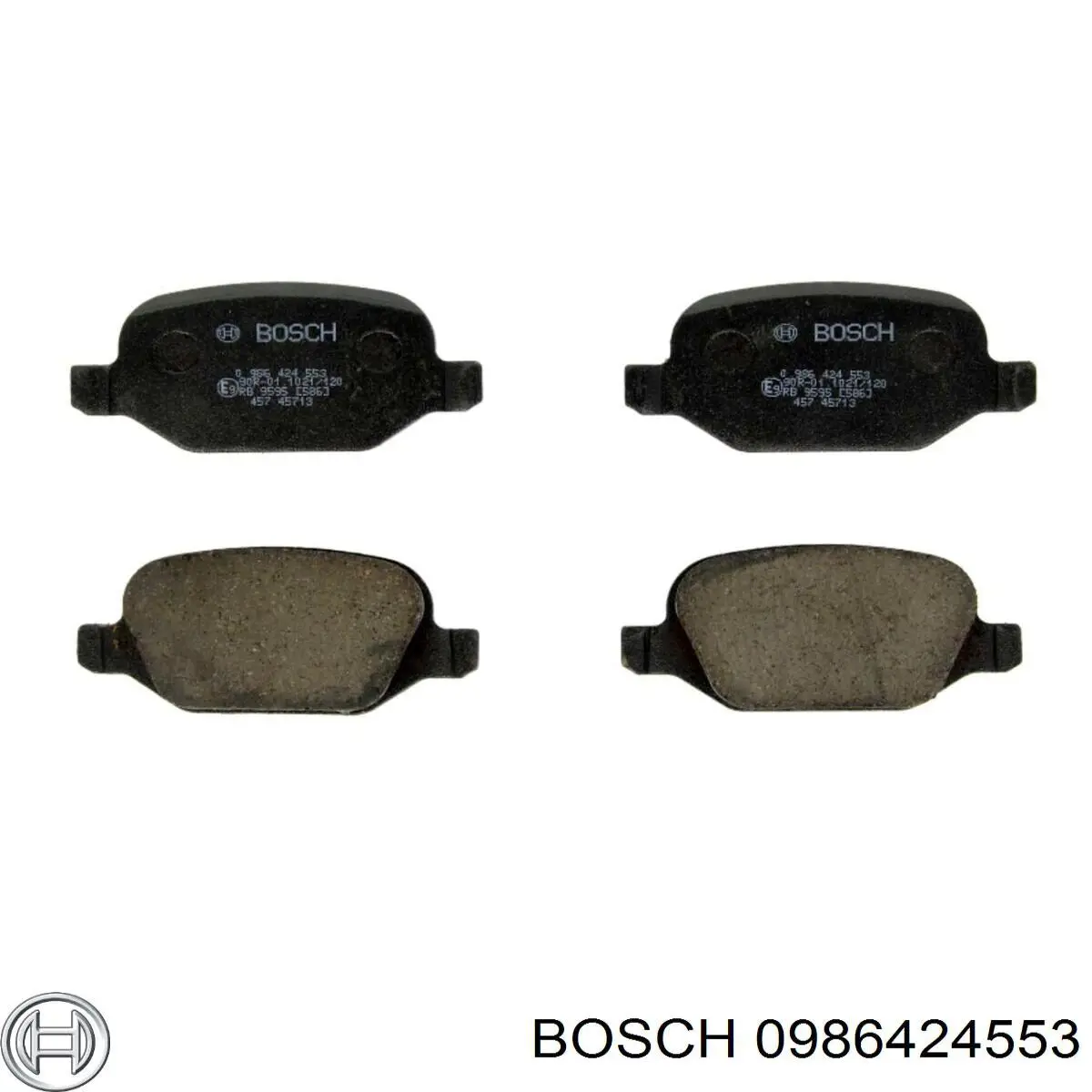 Колодки гальмові задні, дискові 0986424553 Bosch