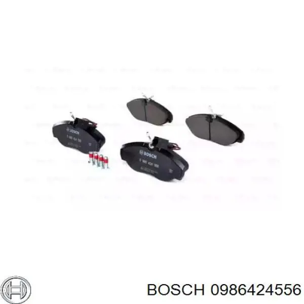 0 986 424 556 Bosch колодки тормозные передние дисковые