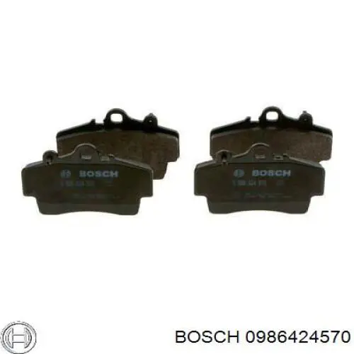 Передние тормозные колодки 0986424570 Bosch