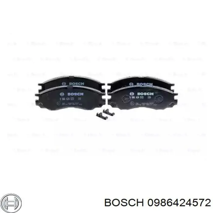 0986424572 Bosch колодки тормозные передние дисковые